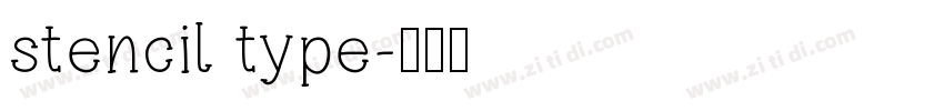 stencil type字体转换